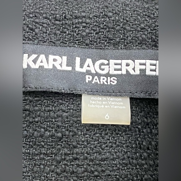 Black Tweed Blazer by Karl Lagerfield 6 - Picture 5 of 9